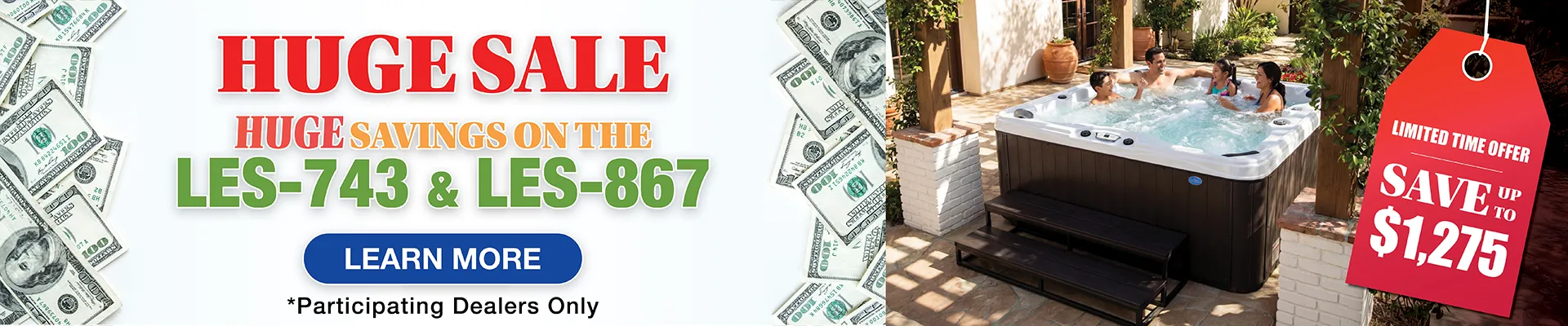 Calspas hot tub being used in a family setting - Rockhill